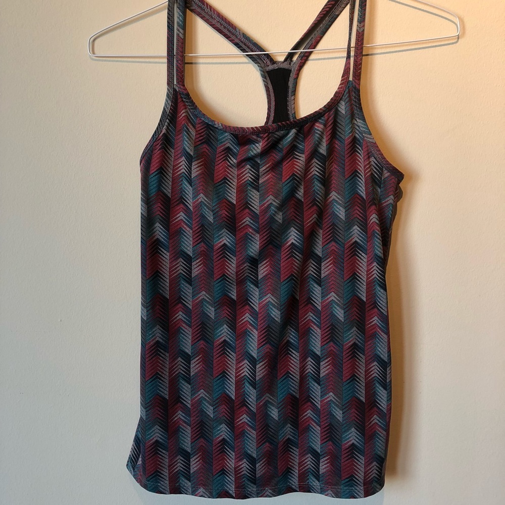 Fabletics racerback chevron workout tank top XS